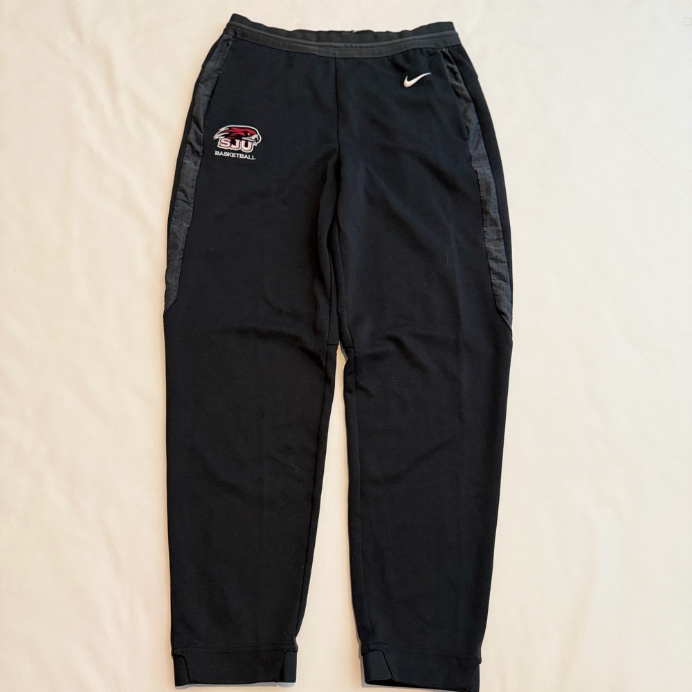 Nike Track Pants Men Large Tall Black SJU Basketball Hawks AH7766-060
